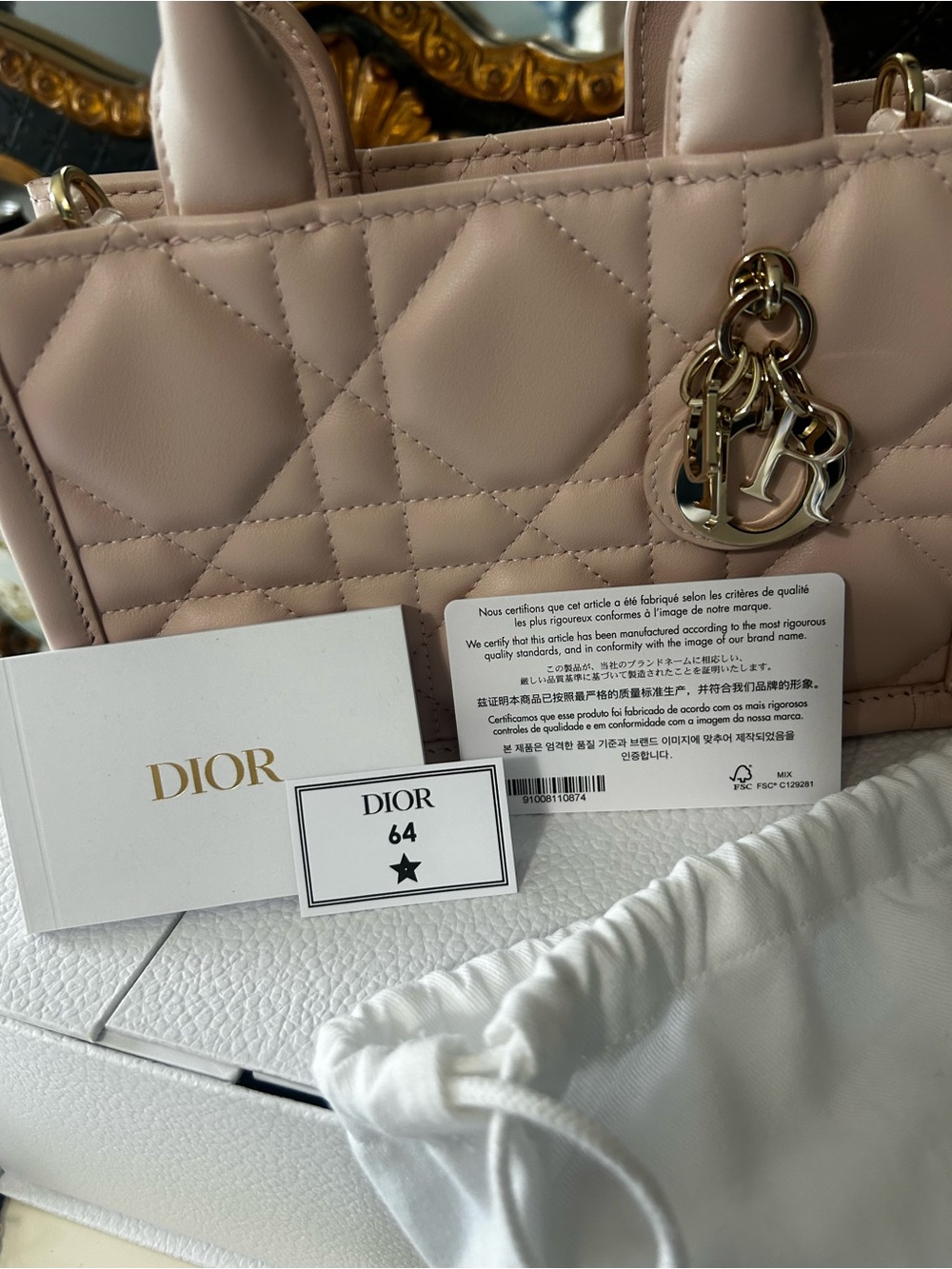 NWT Mini Dior Book Tote - Picture 3 of 13